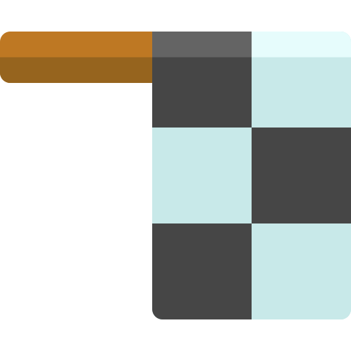 Клетчатый флаг Basic Rounded Flat иконка