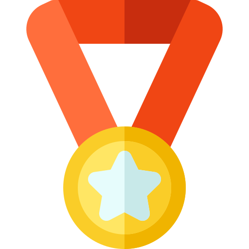 médaille Basic Rounded Flat Icône