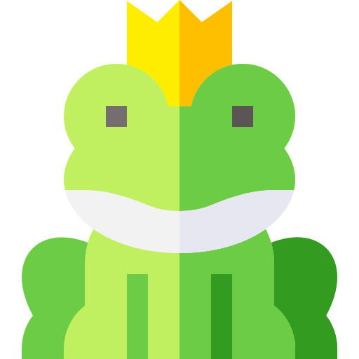 Frog prince Basic Straight Flat icon