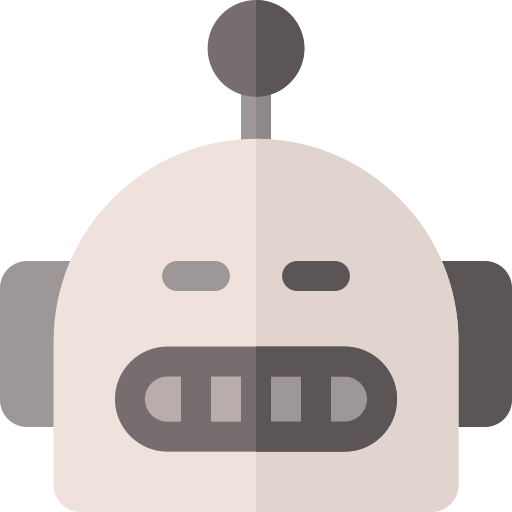 robot Basic Rounded Flat ikona