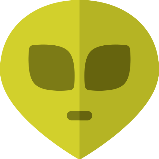 Extraterrestre Basic Rounded Flat icono