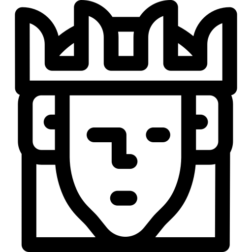 koningin Basic Rounded Lineal icoon