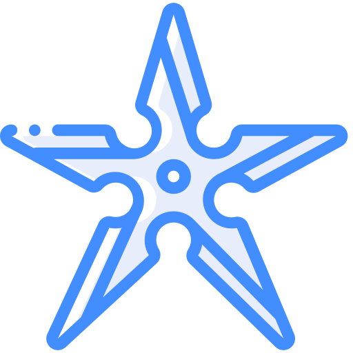 Shuriken Basic Miscellany Blue icon