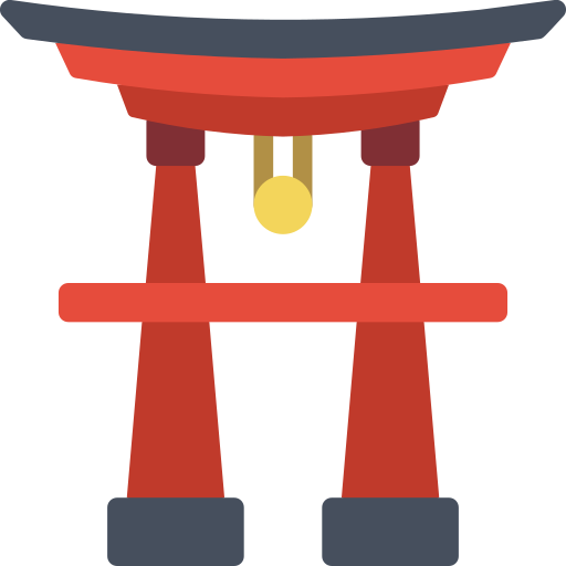 brama torii Basic Miscellany Flat ikona