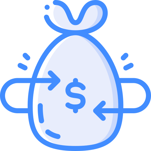 sac d'argent Basic Miscellany Blue Icône