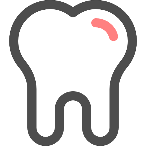Tooth Smooth Rounded Color icon