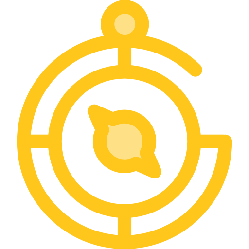 Compass Monochrome Yellow icon