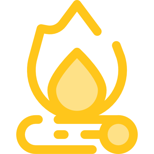 lagerfeuer Monochrome Yellow icon