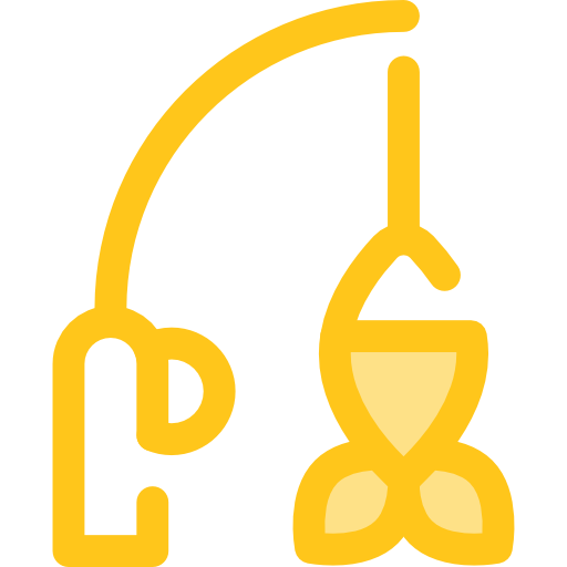 Fishing Monochrome Yellow icon