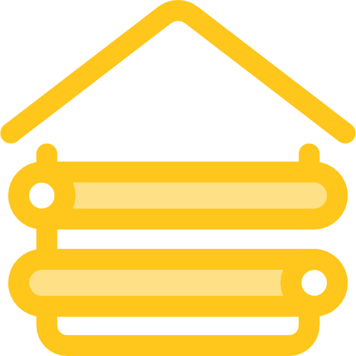 Hut Monochrome Yellow icon