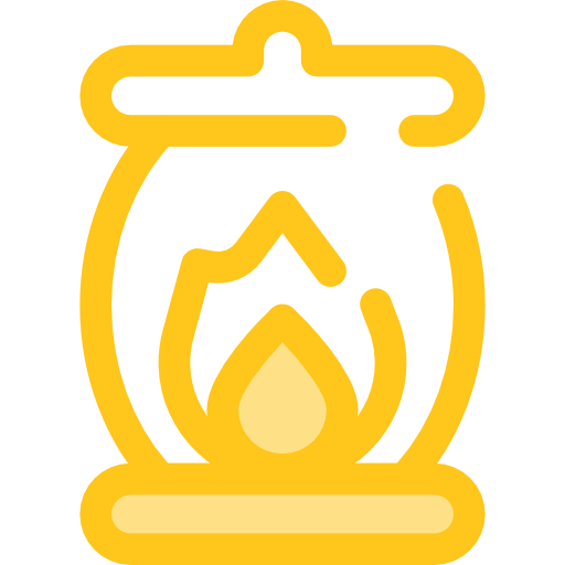lamp Monochrome Yellow icoon