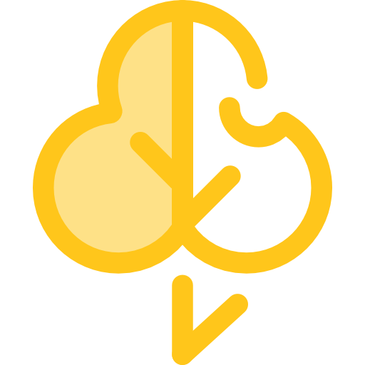 잎 Monochrome Yellow icon