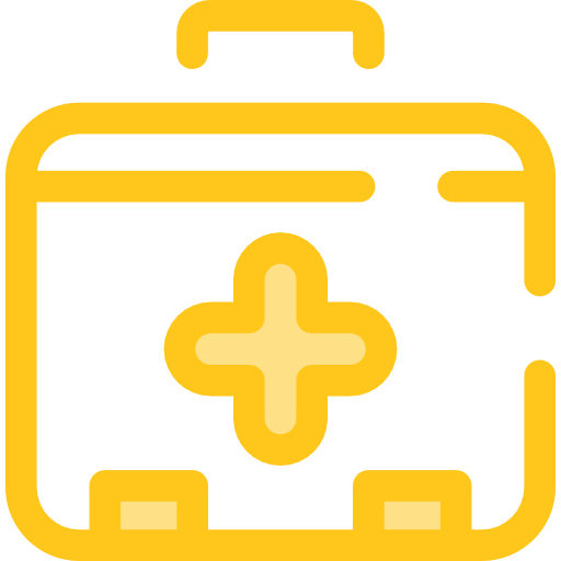 kit di pronto soccorso Monochrome Yellow icona