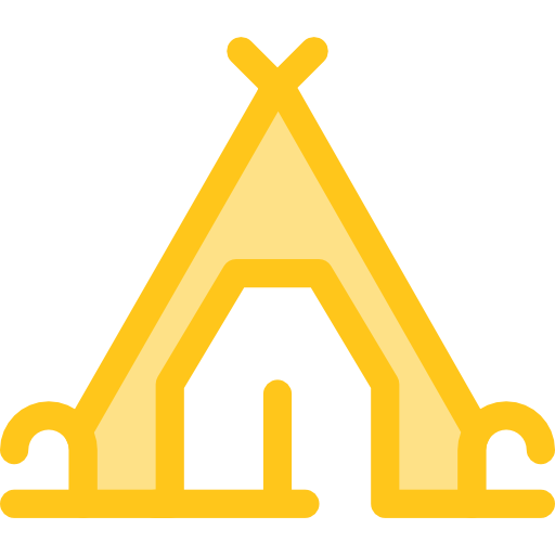 tent Monochrome Yellow icoon