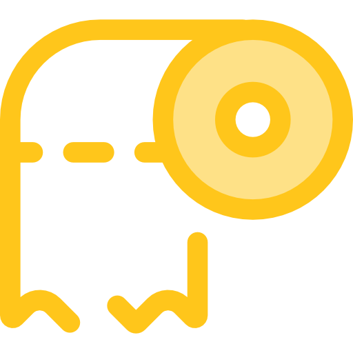 휴지 Monochrome Yellow icon