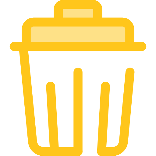 spazzatura Monochrome Yellow icona