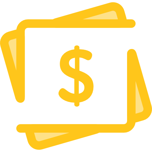 Money Monochrome Yellow icon