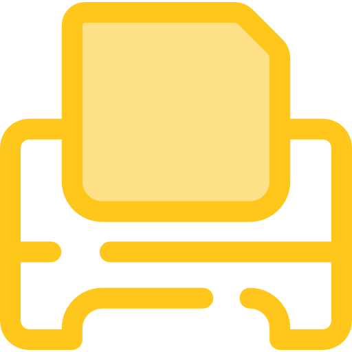 Printer Monochrome Yellow icon