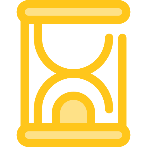 Hourglass Monochrome Yellow icon