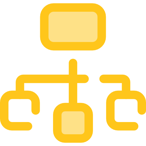 sitemap Monochrome Yellow icoon