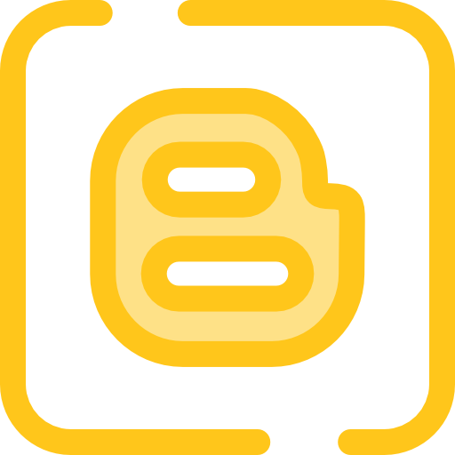 blogger Monochrome Yellow icon