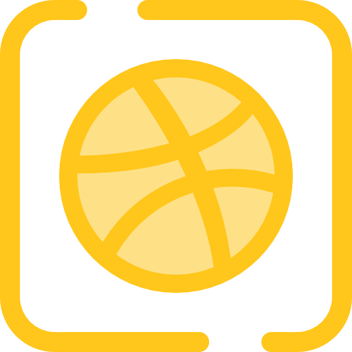 드리블 Monochrome Yellow icon