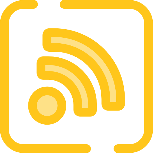 rss Monochrome Yellow icon