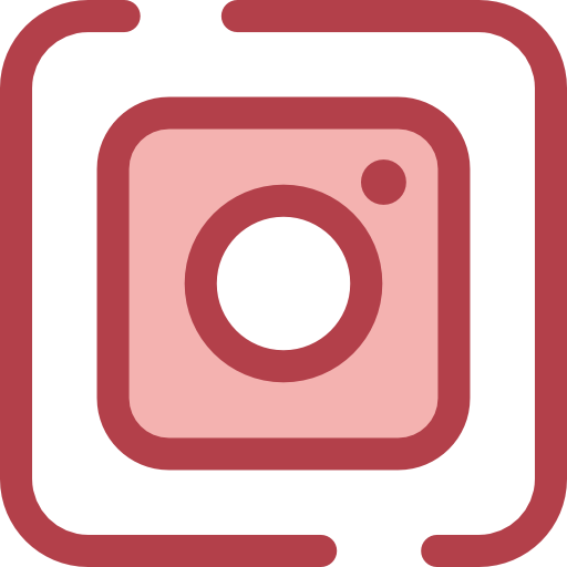 instagram Monochrome Red Ícone