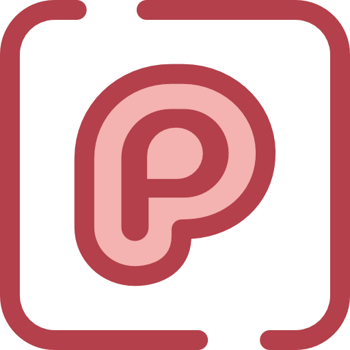 plurk Monochrome Red icon