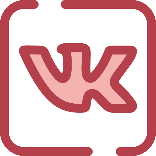ВКонтакте Monochrome Red иконка