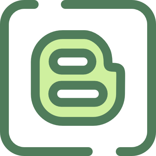 blogger Monochrome Green ikona