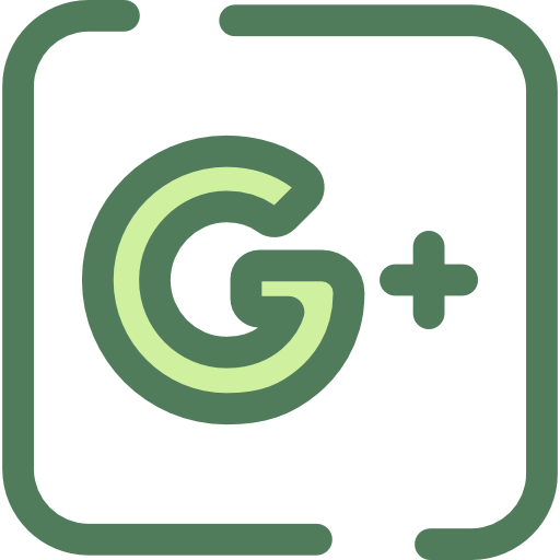 google plus Monochrome Green icona