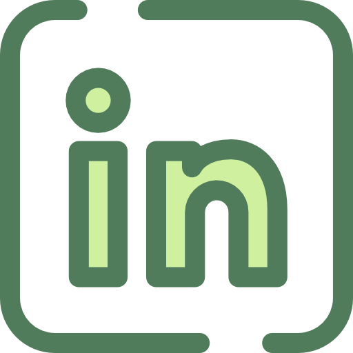 linkedin Monochrome Green icoon