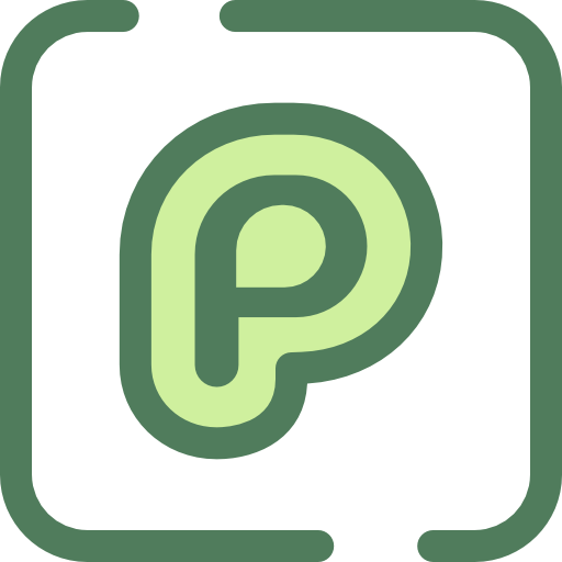 Plurk Monochrome Green icon