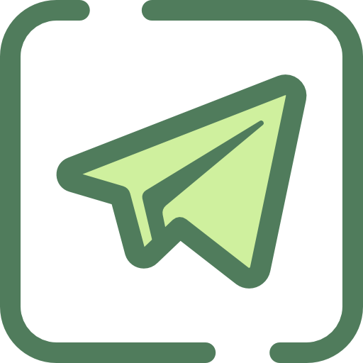 Telegram Monochrome Green icon