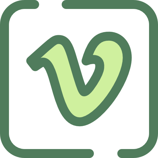 vimeo Monochrome Green icon
