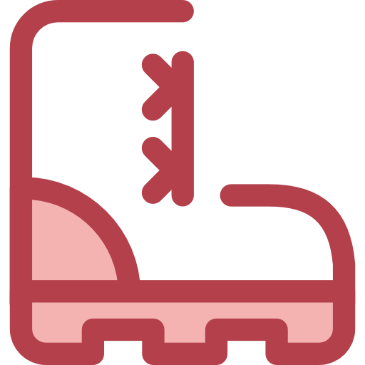 Boot Monochrome Red icon