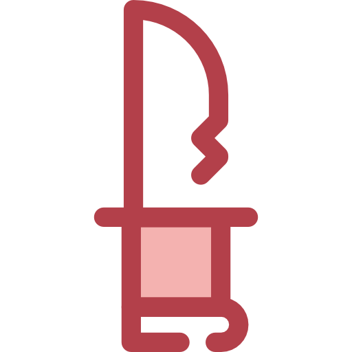cuchillo Monochrome Red icono