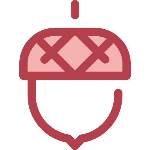 Acorn Monochrome Red icon