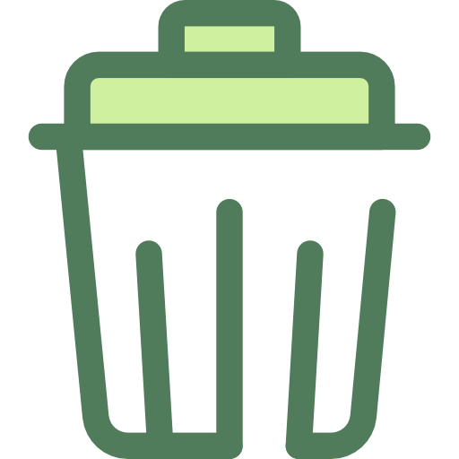 basura Monochrome Green icono