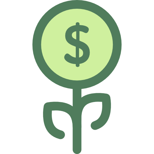 Growth Monochrome Green icon