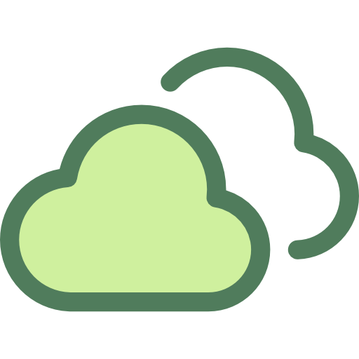 nubes Monochrome Green icono