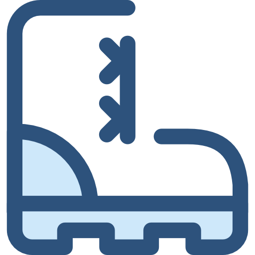 Boot Monochrome Blue icon