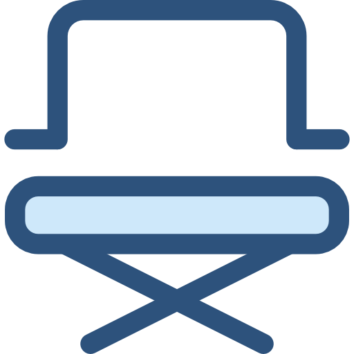chaise Monochrome Blue Icône