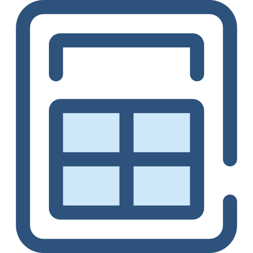 taschenrechner Monochrome Blue icon