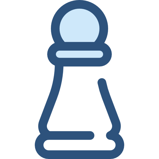 Pawn Monochrome Blue icon