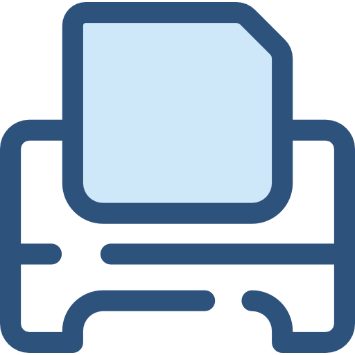 Printer Monochrome Blue icon