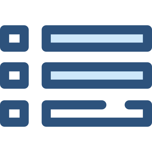 메뉴 Monochrome Blue icon