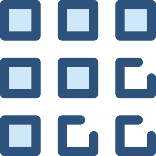 menú Monochrome Blue icono