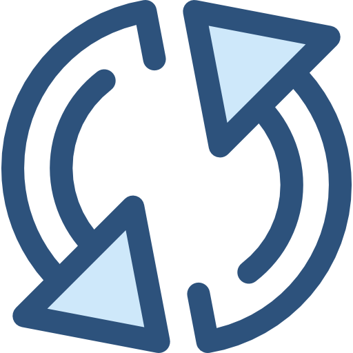 リフレッシュ Monochrome Blue icon